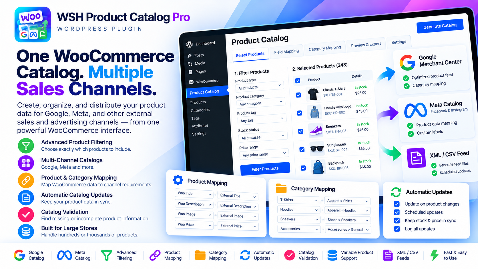 WSH Product Catalog PRO